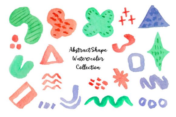 Cute Shape Watercolor Pattern for Modern Branding