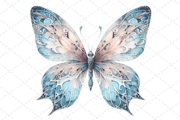 FlutterArt Watercolor Butterfly in Brand Design