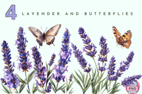 Lavender Flower, Watercolor Butterfly: A Font with Soul