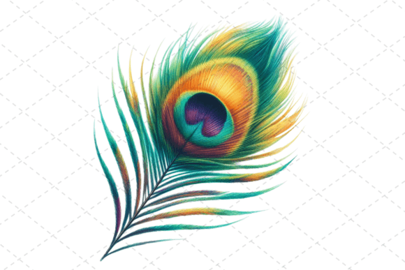Peacock Fiesta Watercolor Feather: A Designer's Companion