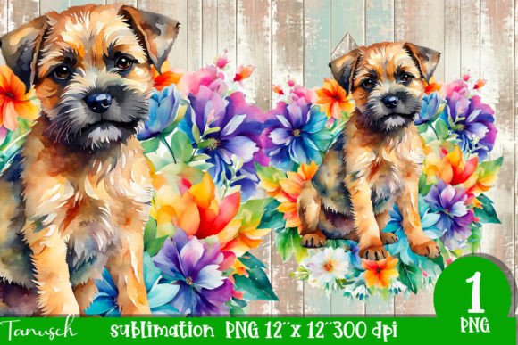 Watercolor Border Terrier Sublimation: A Designer's Guide to This Expressive Typeface