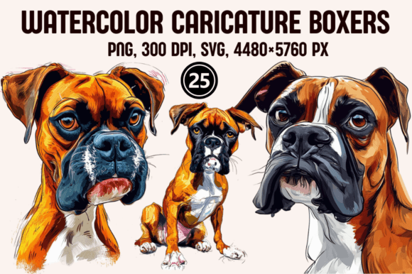 Watercolor Cartoon Boxers: A Playful Display Typeface