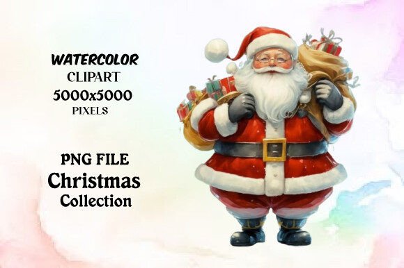 Why Watercolor Santa Claus Clipart Works for Holiday Design